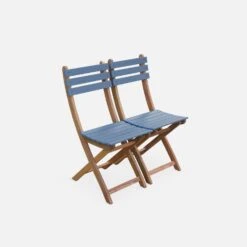 Table De Jardin Pliable Bois, 2 Chaises Couleur : Bleu -ME Soldes acbs60s2ob 8d70bb90f2ac32a0dd6967218fb0fd4a
