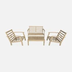 Salon De Jardin Bois Blanchi 4 Places -ME Soldes ach3101se 8a21e6fc4aae9daaf46a991380f1a02e