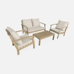 Salon De Jardin Bois Blanchi 4 Places -ME Soldes ach3101se c892814ca210568835b62e32720f173c