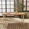 Table De Jardin Bois Et Métal 6 Places Couleur : Ivoire -ME Soldes ackd150rivo 9b2daacf81c88a0b72f5ddfec309cb45