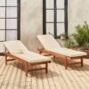 Bain De Soleil Bois Multi Positions Avec Roulettes (lot De 2) Couleur : Beige -ME Soldes acloungex2bg 43ea526e02bd87eac53f7f875324e184
