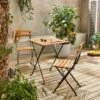 Table De Bistrot Bois Et Métal 2 Chaises Pliables -ME Soldes acmtbs55s2bk cdc822b88b53bd71a2e612b9841a0b21