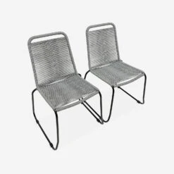 Ensemble De Jardin 220cm + 8 Chaises - BELEM Couleur : Gris / Gris Clair -ME Soldes acston220r8lgy 1677bef73a7f80a1b7ff84f30d6f6a57