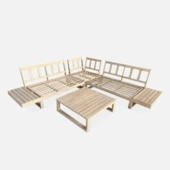 Salon De Jardin En Bois D'acacia -ME Soldes acwd0012se ae93fc1af1edec4c78984c520f361581