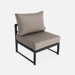 Salon De Jardin D'angle Aluminium 5 Places Couleur : Anthracite / Taupe -ME Soldes af3004atbn 600427d8698f3de76600dc756cd1d204