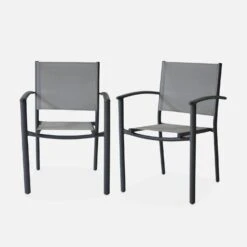 Fauteuils De Jardin Empilables Aluminium Et Textilène (lot De 2) Couleur : Gris Clair 10 Fauteuils De Jardin Empilables Aluminium Et Textilène (lot De 2) Couleur : Gris Clair -ME Soldes aftxchrx2atgy 9d0152f669252db9b9183788ab859556