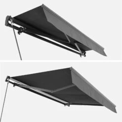 Store Banne Manuel 3x2m Couleur : Gris -ME Soldes awm3x2kdgy 758dd960178d23005d48de19f9cea26f