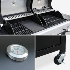 Barbecue Gaz 3 En 1, 3 Brûleurs Dont 1 Feu Latéral -ME Soldes bbq2302in1sb 023e85a4b6010d9ffb647ce1eca11347