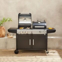 Barbecue Gaz 3 En 1, 3 Brûleurs Dont 1 Feu Latéral -ME Soldes bbq2302in1sb 3d21736bf29df0f6033c4bef2d9e2301