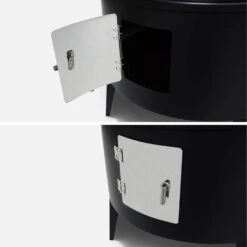 Barbecue Fumoir Charbon De Bois Ø38cm -ME Soldes bbqsmk80bk 4b11d8603fa113b19838172d6b15b5e3