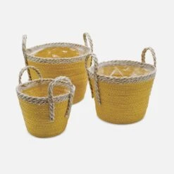 Lot De 3 Paniers Cache Pots Couleur : Jaune 9 Lot De 3 Paniers Cache Pots Couleur : Jaune -ME Soldes bfpx3yel 60401bbf2184f74c79e0bcb4bd05451c