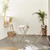 Table De Jardin Bistrot Pliable Métal, 2 Chaises Couleur : Gris Taupe -ME Soldes bs60c2bn 1c308a08acf225d9f1987623f4048179