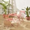 Table De Jardin Bistrot Pliable Métal, 2 Chaises Couleur : Terracotta -ME Soldes bs70s2ter 34eb50d1d6c5d48f17a39420697c882b