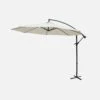 Parasol Déporté Rond Ø300cm Couleur : Ecru -ME Soldes bu300ecru 556bad20628063f73ee96d20d0c0ebd9