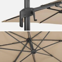 Parasol Déporté Rectangulaire 2x3m Couleur : Beige -ME Soldes cdukd2x3bg 4a9afd1b4579500bbe08320ce6504406