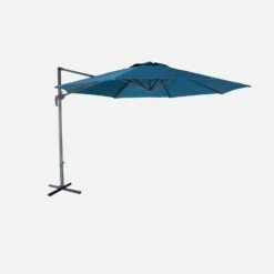 Parasol Déporté Rond Ø 350cm Couleur : Bleu Canard -ME Soldes cdukd350bd a7964932e14c82053266b72cef274207
