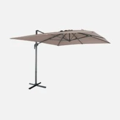 Parasol Déporté Rectangulaire 3x4m Couleur : Taupe -ME Soldes cdukd3x4bn 2f6860b7b02c8626bbd37fcf94e67d14