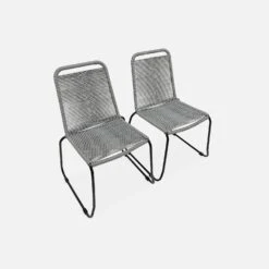 Table De Jardin Fibre De Ciment, 4 Chaises Couleur : Gris / Gris Clair 8 Table De Jardin Fibre De Ciment, 4 Chaises Couleur : Gris / Gris Clair -ME Soldes cem120c4rplgy 1f56870a56e1787aedcc1c17034262a7