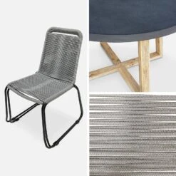 Table De Jardin Fibre De Ciment, 4 Chaises Couleur : Gris / Gris Clair 9 Table De Jardin Fibre De Ciment, 4 Chaises Couleur : Gris / Gris Clair -ME Soldes cem120c4rplgy dd8ba1992cdb8708d30af2a6aef6be78