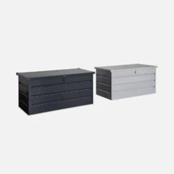 Coffre De Jardin En Métal 385L Couleur : Anthracite -ME Soldes cjm800at eff869a135db75607e609c1866338dab