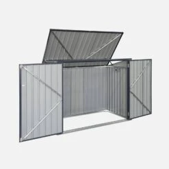 Cache Poubelle 1,75m² En Acier Galvanisé -ME Soldes cpm2at 797aa9f66dbd8f400df206eb188499cf