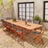 Table De Jardin Extensible Bois, 10 Chaises Couleur : Bois / Anthracite -ME Soldes ec300r10at ec2edf4a63fdb3260c30177cb28cd264