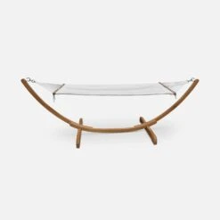 Hamac Sur Pieds En Bois, Toile En Coton Couleur : Blanc -ME Soldes echammocknat 87a0cbd6df429686a3d0ac715c1478b7