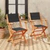 Chaise De Jardin Pliable Bois (lot De 2) Couleur : Noir -ME Soldes ectxarmbkx2 3d6f44a857af495e6ddeff7ba4f77c12