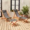 Bain De Soleil Et Repose-pieds Bois Eucalyptus Multi Positions (lot De 2) -ME Soldes ectxdeckfratx2 fb3c6e38ac9380367bcf943ad0b2525b