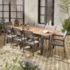 Table De Jardin Extensible Bois Et Aluminium, 8 Chaises Couleur : Anthracite / Gris Taupe 1 Table De Jardin Extensible Bois Et Aluminium, 8 Chaises Couleur : Anthracite / Gris Taupe -ME Soldes ecxts250r8at 14450f75d8b9dcdf681972e355cca3d5