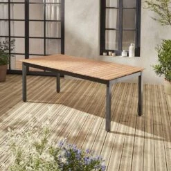 Table De Jardin Extensible Bois Et Aluminium 8 à 10 Places