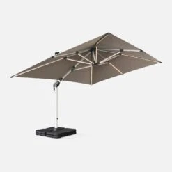 Parasol LED Déporté Rectangulaire 3x4m Couleur : Taupe 12 Parasol LED Déporté Rectangulaire 3x4m Couleur : Taupe -ME Soldes hdu3x4ledbn 7038571bfe3cd9059d52a4281a91b6b7