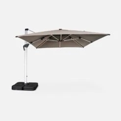 Parasol LED Déporté Rectangulaire 3x4m Couleur : Taupe 11 Parasol LED Déporté Rectangulaire 3x4m Couleur : Taupe -ME Soldes hdu3x4ledbn a232b997515a4758f084dcb34a3cea03