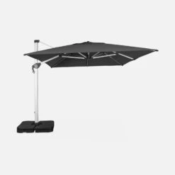 Parasol Déporté Carré 4x4m Couleur : Anthracite