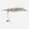Parasol LED Déporté Carré 4x4m Couleur : Beige -ME Soldes hdu4x4ledbg 44e3dbbf24e2de2fa933881ece81d5f2