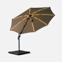 Parasol LED Déporté Rond 3m 12 Parasol LED Déporté Rond 3m -ME Soldes hufibled300bg a05f9cca258b3016a44c35651703ca10