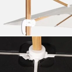 Parasol Déporté Carré 3x3m, Mât Effet Bois Couleur : Ecru -ME Soldes hukd3x3wdecru ffdf26bcf9b2cc822baa320c904bbede
