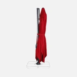 Parasol Déporté Rectangulaire 3x4m + Dalles à Lester 50x50cm Couleur : Rouge -ME Soldes hukd3x4basered b6c28d7caf73196f564c9228bcdc4071