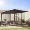 Parasol Déporté Rectangulaire 3x4m Couleur : Gris -ME Soldes hukd3x4gy be1cc9fc89ff077936d0be39e49ba61e