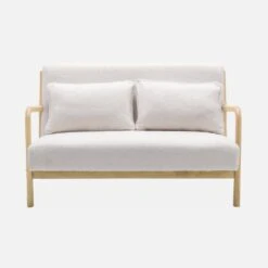 Banquette Scandinave 2 Places En Bois Et Tissu Bouclette -ME Soldes iacsca2boucl 4f1f721af2828ee3cf24abb5c00a357d