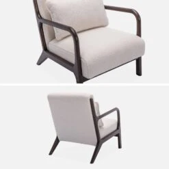 Fauteuil Scandinave Bouclette Et Bois D'hévéa Teinté Wengé -ME Soldes iacscadwlboucl 931ef4ef1b1f6f168fa01f47238b7346