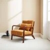 Fauteuil Scandinave Velours Côtelé Et Bois D'hévéa Noyer Clair -ME Soldes iacscalwlcrocr 5611b8415ab1223197fa8c76752b04e9