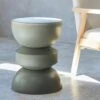 Table D'appoint, Bout De Canapé, Table De Chevet En Métal, Ø32 X H 44,5cm Couleur : Gris Foncé -ME Soldes iassastbl32gre b78af26f86ab75e5a259d40474775497