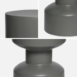 Table D'appoint, Bout De Canapé, Table De Chevet En Métal, Ø30x H 47cm Couleur : Gris Foncé -ME Soldes iayastbl30gre f029368db46f062dc2b65f6ac1182d04