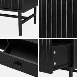 Table Basse Effet Bois Rainuré Noir -ME Soldes ibazcoftable 26b12422a217779f74631e1c44ee0a93