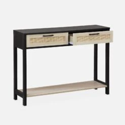 Console Scandinave Effet Bois Et Cannage 12 Console Scandinave Effet Bois Et Cannage -ME Soldes ibcanconsole 15297d60a0cfb107babc8292cfcef6be