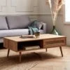 Table Basse Scandinave En Cannage, 1 Tiroir Couleur : Naturel -ME Soldes ibocoftable 7a31fc145ef67e17c4c808178b7112ff