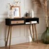 Console Scandinave Effet Bois Et Cannage Couleur : Noir -ME Soldes iboconsolebk 6c09a8bf326729554d6fb7eebb57ab21