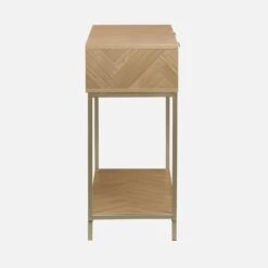 Console Effet Bois Décor Chevrons 2 Tiroirs -ME Soldes ibudconsole 2fa10ea9b78a78f55efcfc36de3a0c29