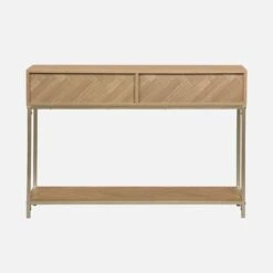 Console Effet Bois Décor Chevrons 2 Tiroirs -ME Soldes ibudconsole a1c1b019a4745f3f58ca9ecabaf8fd07